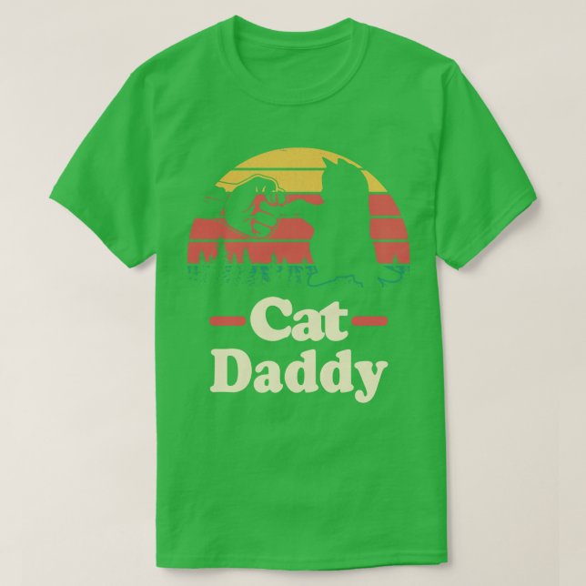 Cat Daddy Vintage Style  T-Shirt (Design Front)