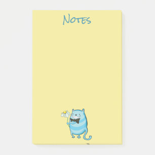 Cat & Daisy Post-It Notes