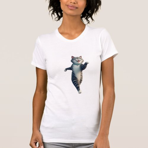 Cat Dancing Happy Joyful T_Shirt