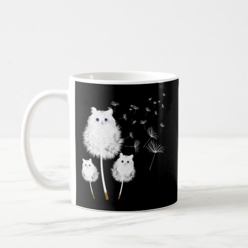 Cat Dandelion Amazing Flower Cat Coffee Mug