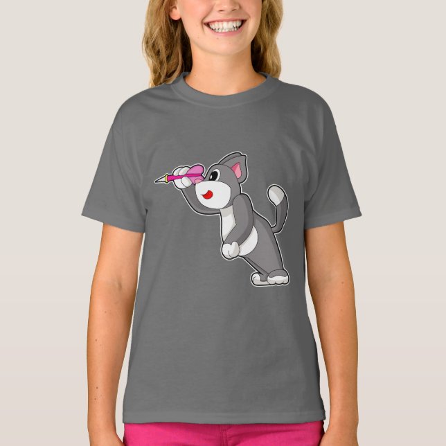 Cat Darts Dart T-Shirt (Front)