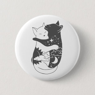 Cat day cat night illustration - Choose background Button