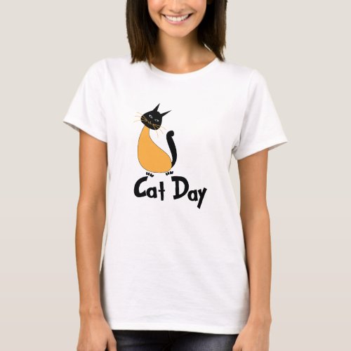 Cat Day Cute Cat  T_Shirt