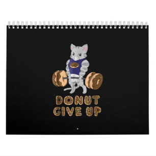 Cat Deadlift Powerlifting Donut Gym Calendar