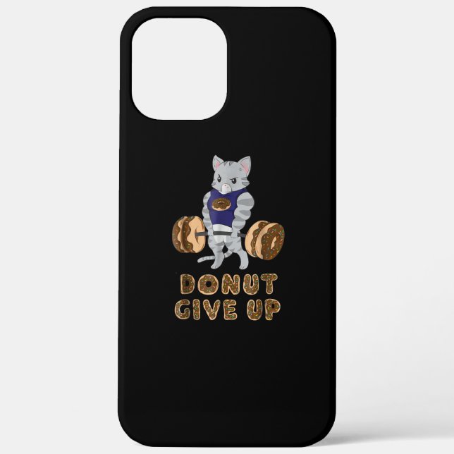 Cat Deadlift Powerlifting Donut Gym Case-Mate iPhone Case (Back)