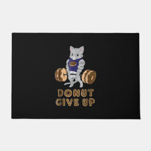 Cat Deadlift Powerlifting Donut Gym Doormat