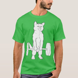 Cat Deadlift Powerlifting  T-Shirt