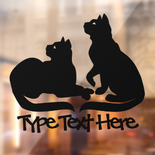 Cat Decal Personalize Cat Lover Window Decals