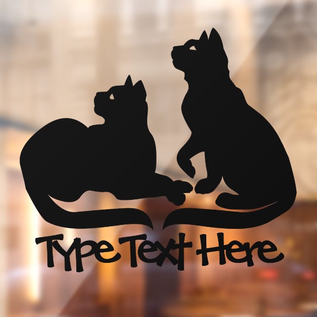 Cat Decal Personalize Cat Lover Window Decals (Sheet 2)