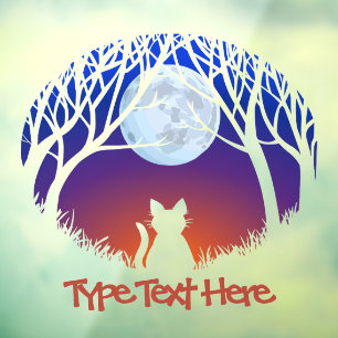 Cat Decal Personalize Cat Lover Window Decals