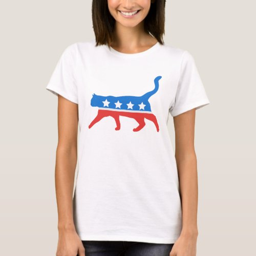 Cat democrat symbol T_Shirt