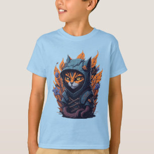 Cat Design Kid's T-shirt. T-Shirt