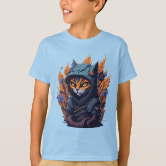 Cat Design Kid's T-shirt. T-Shirt