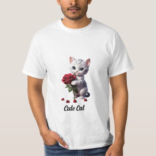 Cat Design T_Shirt