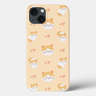 Cat Design Tough Hard Phone Case For iPhone