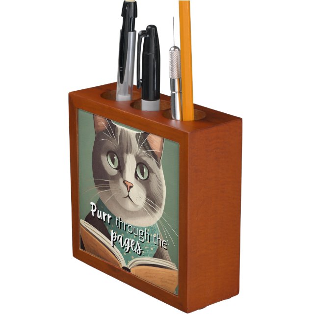Cat Desk Organizer / Pen Holder (In Situ)