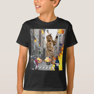 Cat Destroying City T-Shirt