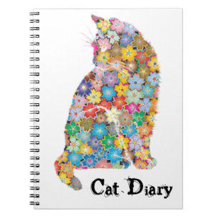 Cat diary notebook