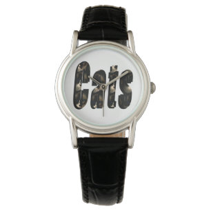 Cat Dimensional Logo, Ladies Leather Watch