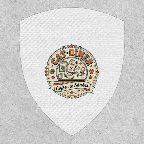 Cat Diner Cat Diner Retro Restaurant Cat Vintage V Patch