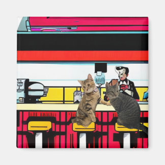 Cat Diner Magnet