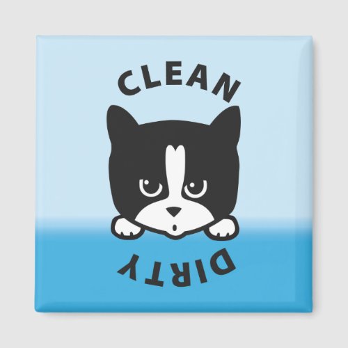 Cat Dirty Clean Dishwasher Magnet