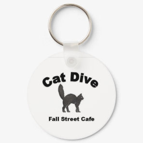 Cat Dive Key Chain