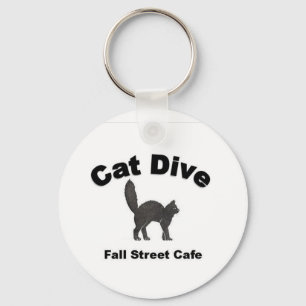 Cat Dive Key Chain