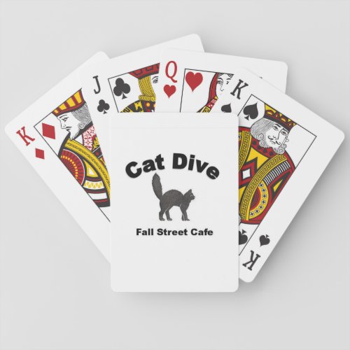 Cat Dive Playing Cards