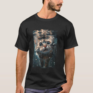 Cat Diving Sea T-Shirt