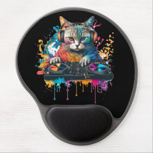 Cat DJ Gel Mousepad