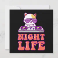 Cat DJ Music Kitten Rave Disco Kitty Animal Pet Gift Digital Art