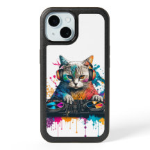 Cat DJ Otterbox Case, iPhone Case