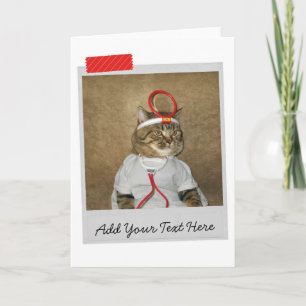 Cat Doctor Funny Card
