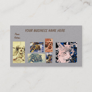 Cat & Dog, 3.5" x 2.0" Business Card
