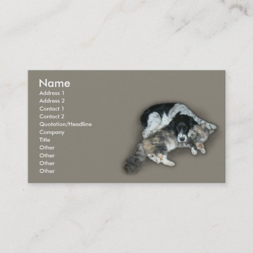 Cat &amp; Dog Business Card Templates