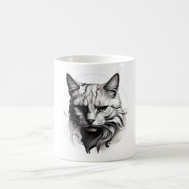 Cat & Dog Designer Coffee Mugs (Center)