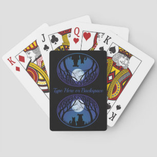 Cat Dog Friends Cards Personalized Playing Cards