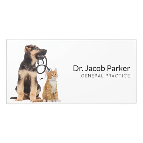 Cat  Dog Illustrations  Door Sign