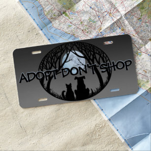 Cat & Dog License Plate Personalized Pet License
