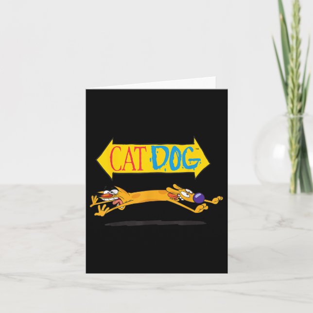 Cat Dog On Couch Nickelodeon  Card (Front)