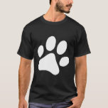 Cat Dog Paw Paw Print T-Shirt