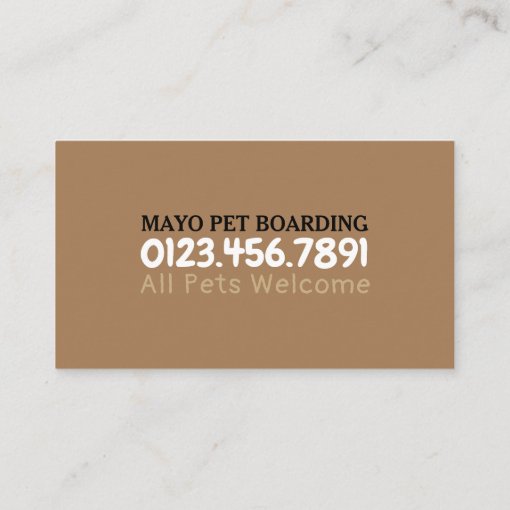 Cat & Dog, Pet Boarding Business Card Zazzle