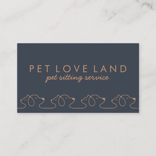 Cat Dog Pet Logo Business Card
