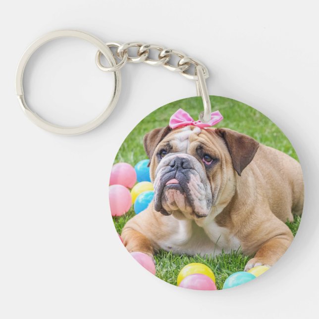 Cat, Dog, Pet Photo Personalized Key Chain (Front)