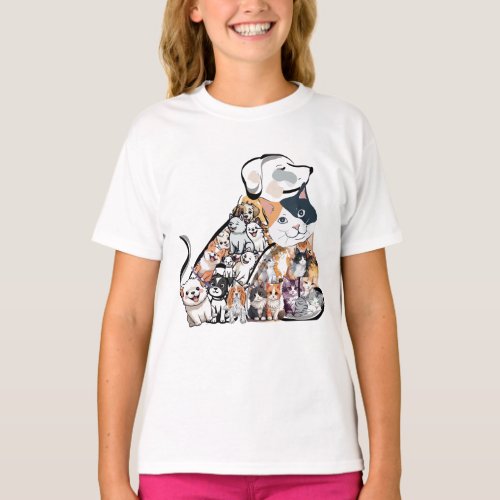 cat dog  t_shirts T_Shirt