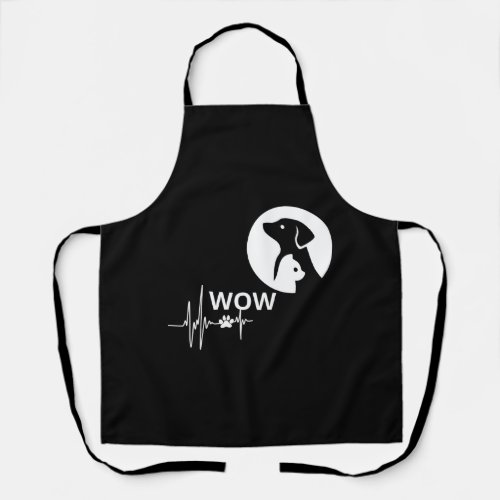 cat dog wow    apron