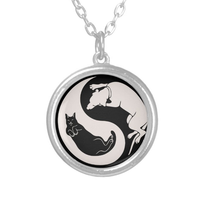 Cat Dog Yin Yang Jewelry