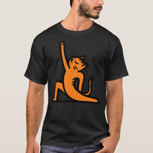Cat Doing Yoga T_Shirt