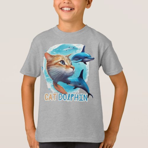 Cat Dolphins  T_Shirt